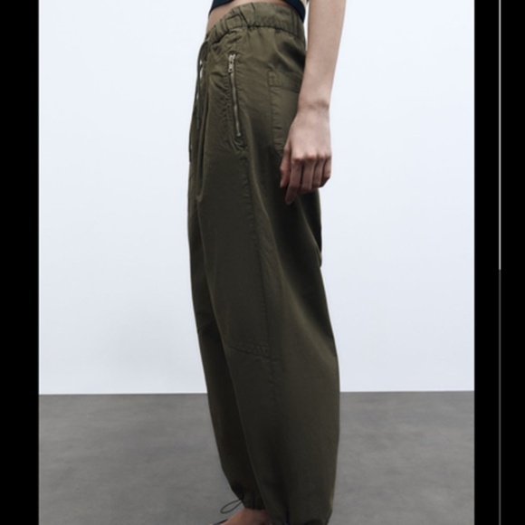 ZIPPERED RELAXED PANTS - Picture 3 of 7